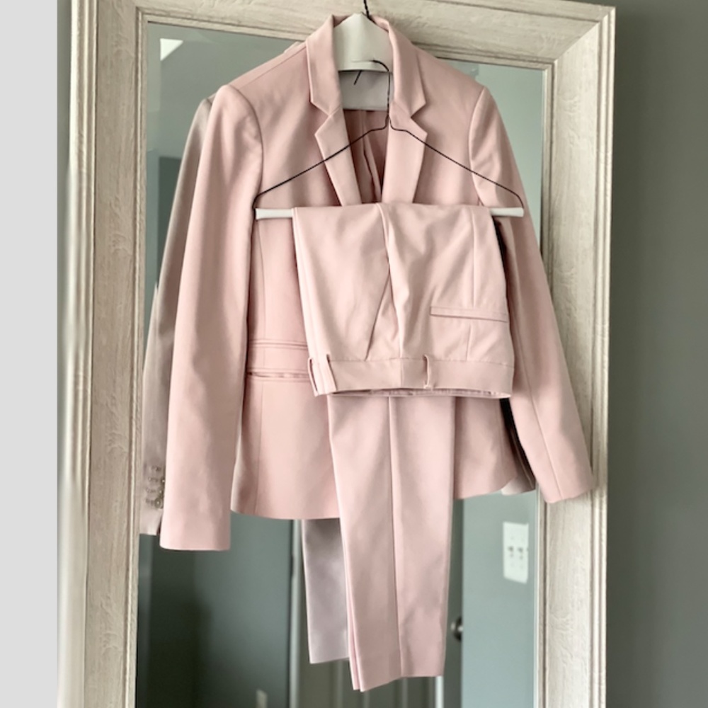 Pink Supersoft Barely Boot Columnist Pant Suit